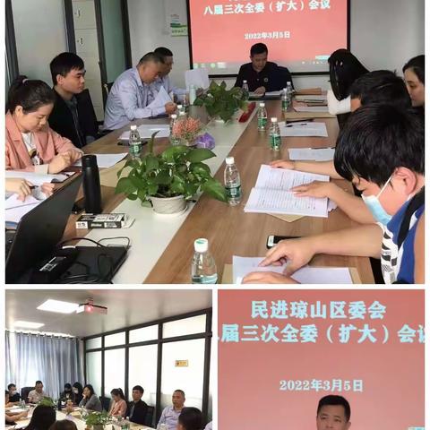 民进琼山区委会召开八届三次全委（扩大）会议及开展调研活动