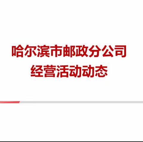 哈分公司经营动态