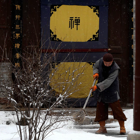 2023年忻州古城的第一场雪