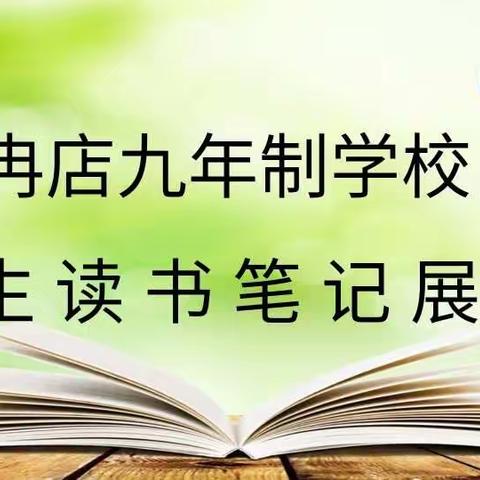 冉店九年制学校学生读书笔记展评