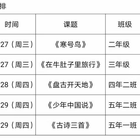 “提升语文素养，展示自我风采”———三吉台学校小学部教师展示课活动