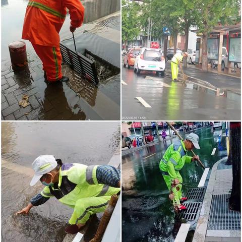 雨后迅速反应 还原城市靓丽本色