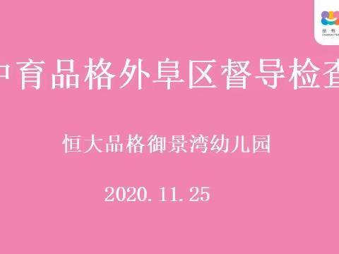 “督导促规范，检查促提升”恒大品格御景湾幼儿园11月督导纪实。