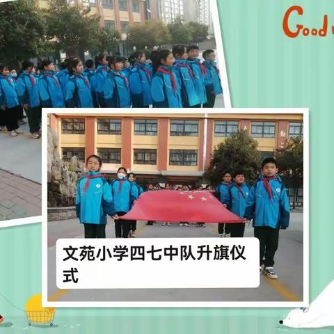 文苑小学四七中队升旗仪式