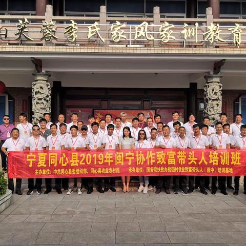 宁夏同心县2019年闽宁协作致富带头人培训简介
