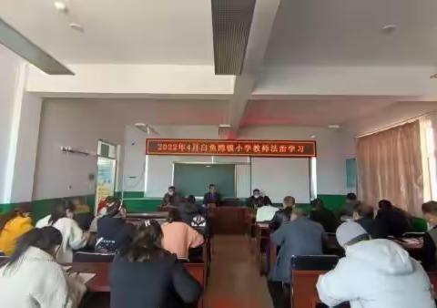 密山市白鱼湾镇小学“2022法治宣传教育”4月总结