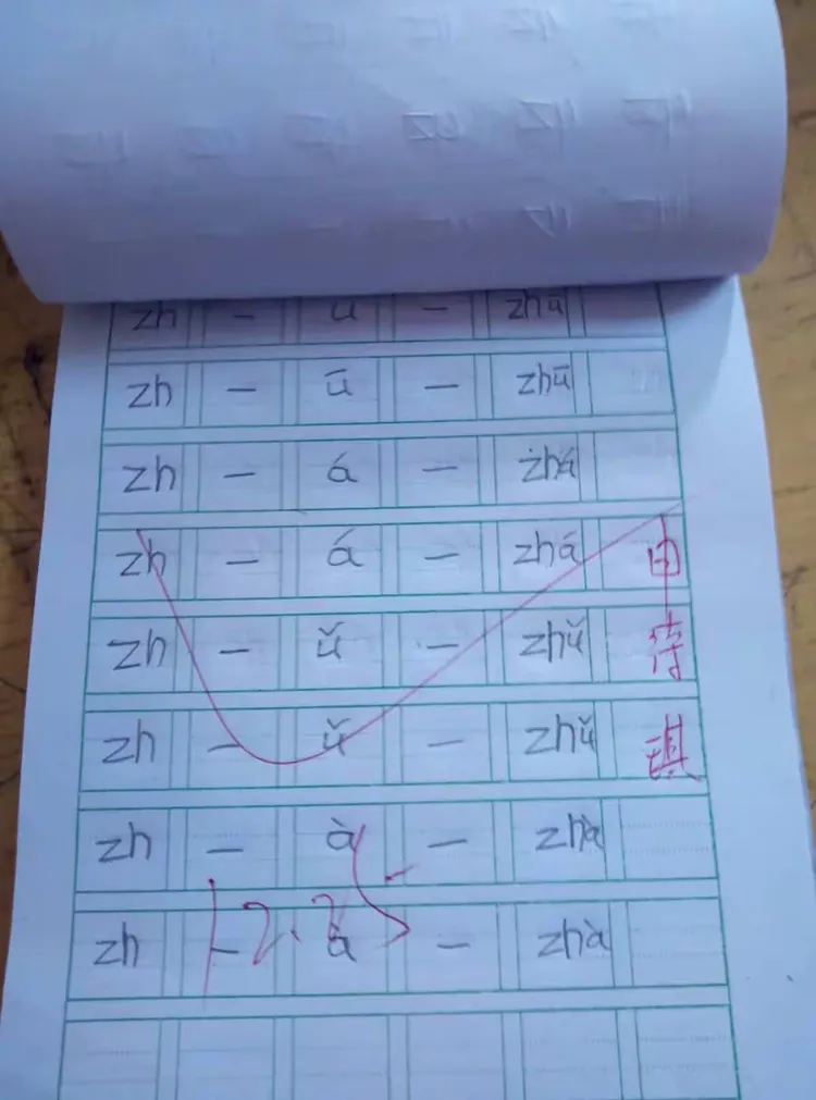 金阳光幼儿园张庄分园大班《拼音课堂》