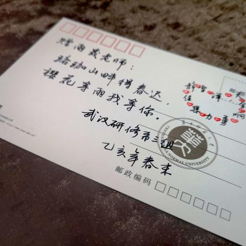 珞珈山畔得春迟，樱花等雨我等你