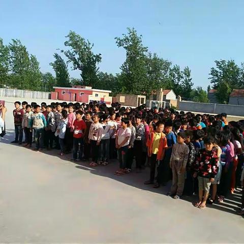 桃花学区前史楼小学召开全体师生会暨城乡环卫一体化部署大会