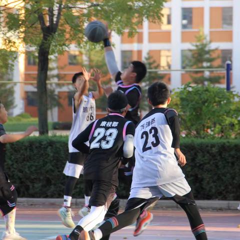 迎“篮”而上 展青春风采—高新一中八年级13班篮球赛