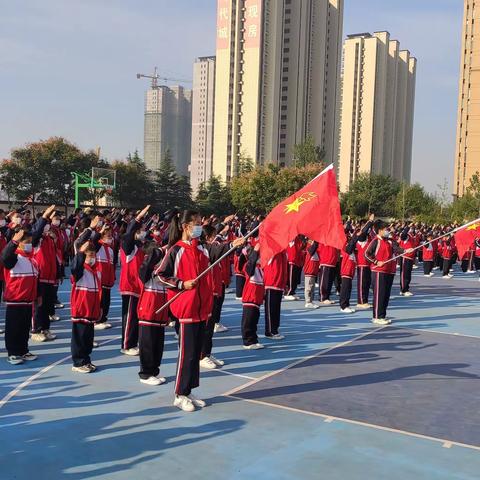 喜迎二十大 争做好队员驻马店市第二十小学新队员入队活动