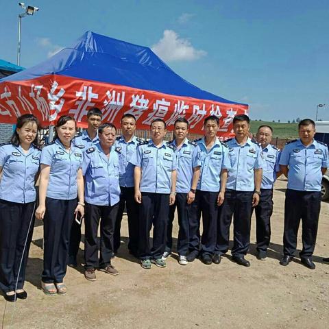 梅河口市小杨乡姜家街村防控非洲猪瘟临时检查点