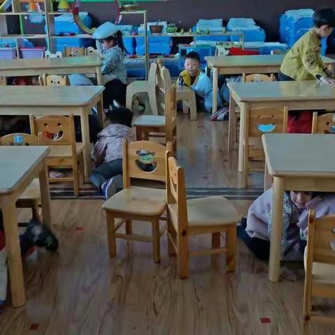 绿色摇篮幼儿园防震紧急疏散演练