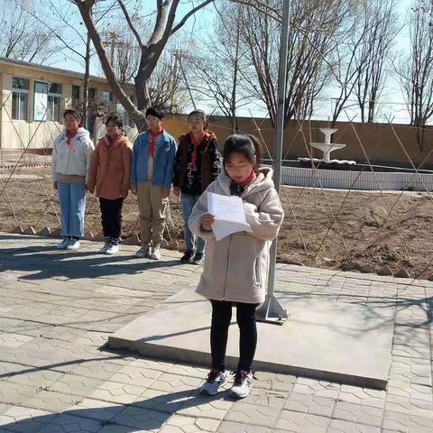 马头营镇贾滩上小学“文明祭祀·过绿色环保清明”活动纪实