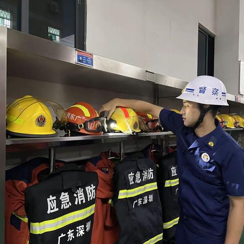 大队督察组深入深圳市龙岗区龙岗消防救援站进行督导检查