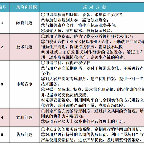 风险和对策