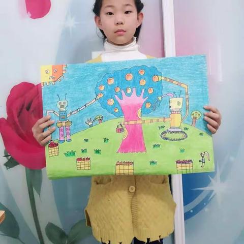 坦途一小参加科学.艺术.幻想书法绘画大赛