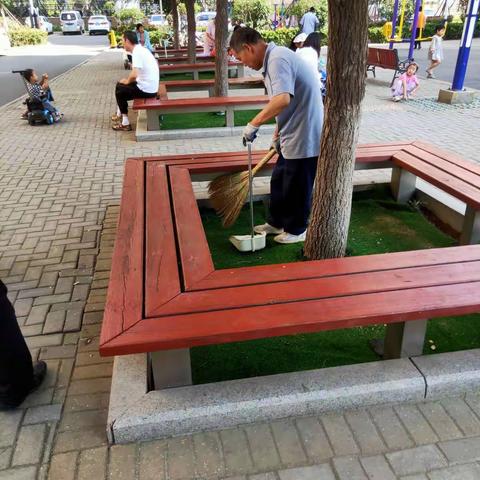 江山北路社区团结新城项目环境卫生大整理活动