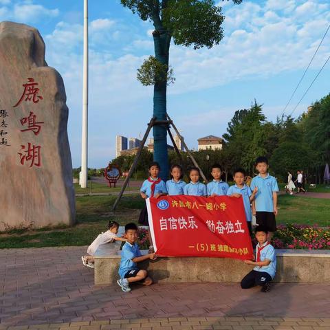 爱护美丽家园，争做环保小卫士——许昌市八一路小学一（5）班雏鹰小队暑期活动