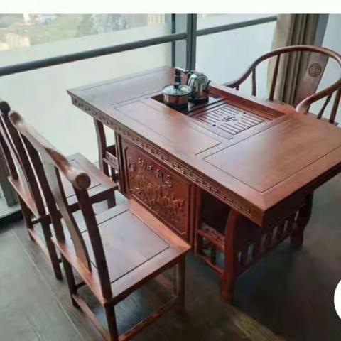 茶桌茶台。博古架