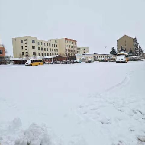 “下雪就是通知  雪停就是命令”——扫雪除冰保安全宝力镇中心小学党支部在行动