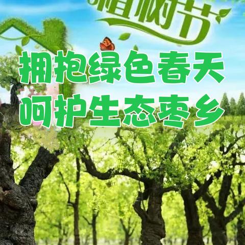 拥抱绿色春天 呵护生态枣乡——朱集镇灶户田小学植树节活动