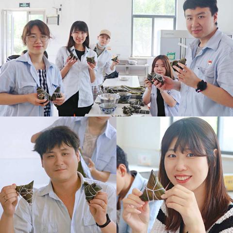 粽香情暖职工 迎端午“包”安康 白鹿原水厂工建带团建，开展包粽子迎端午活动