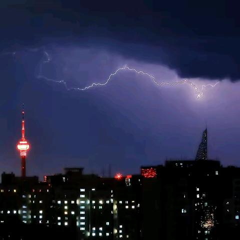 透过窗口观风雨