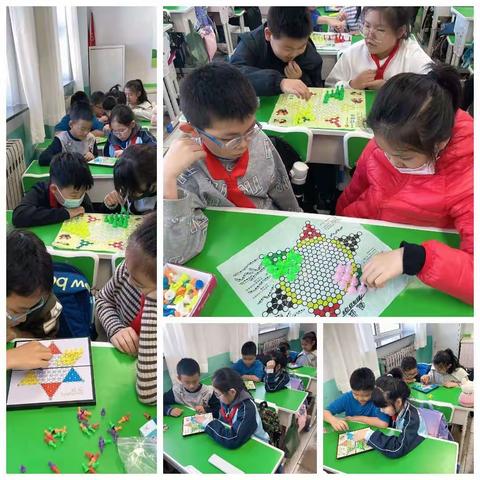 以棋会友，乐在“棋”中一一平安小学五年六班跳棋比赛