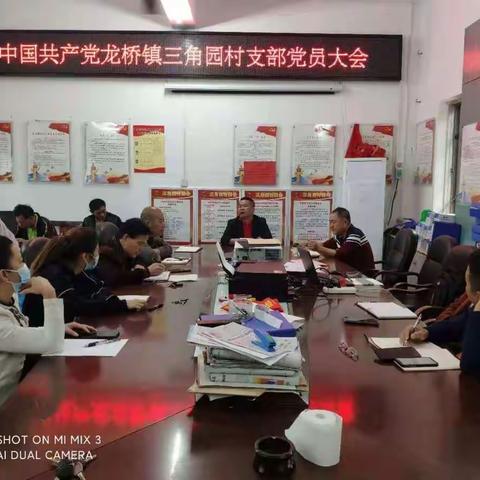 龙桥镇三角园村党支部召开违反中央八项规定精神问题典型案例通报会