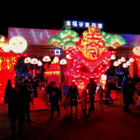 资阳市“怡然乐游”迎春旅游节暨雁江区第二届迎春花灯会亮灯仪式剪影(12.29)