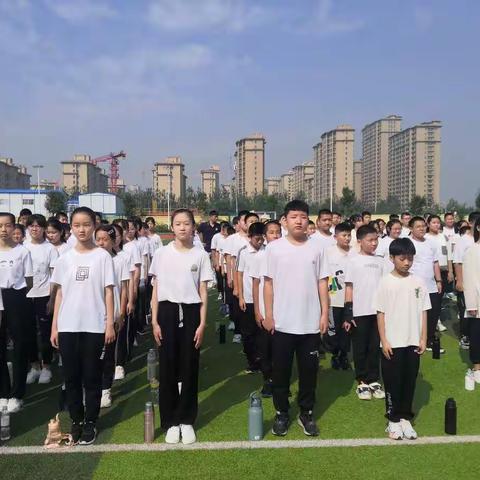北苑实验学校七年级六班同学们的军训第一天