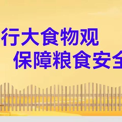 践行大食物观    保障粮食安全——第九小学主题活动