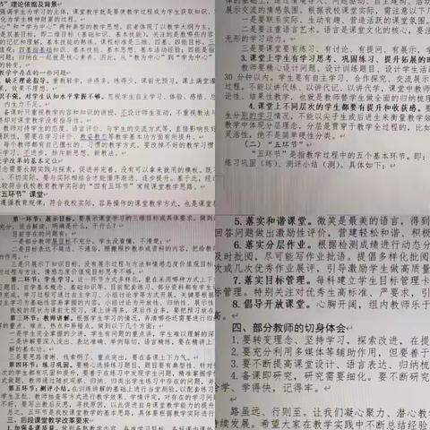 减负提质增效率，课堂改革促“双减”— —模范初级中学开展“四有五环节”教学观摩活动