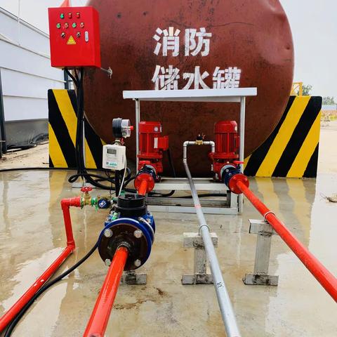 “消防安全再添利器”二分垃圾转运中心项目部配备智慧消防安全系统。