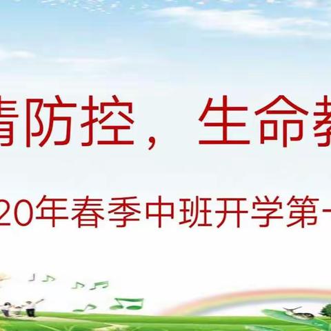 “疫情防控生命教育”——交口乡中心幼儿园中班2020疫情 开学第一课