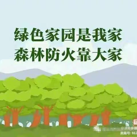 森林防火，人人有责”——秦峰二中森林防火知识宣传