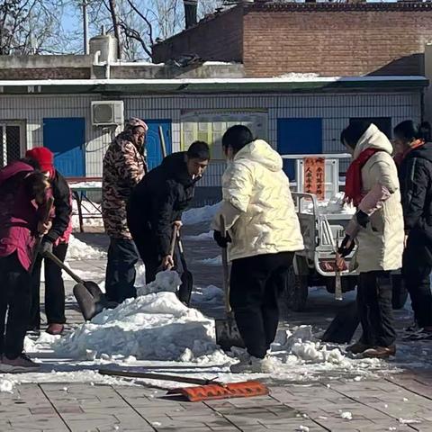 家校联手除冰雪，师生同心保安全–––西高和小学学生家长志愿除雪纪实