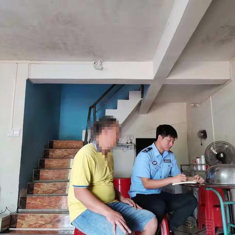 王下司法所开展对社区矫正人员走访活动