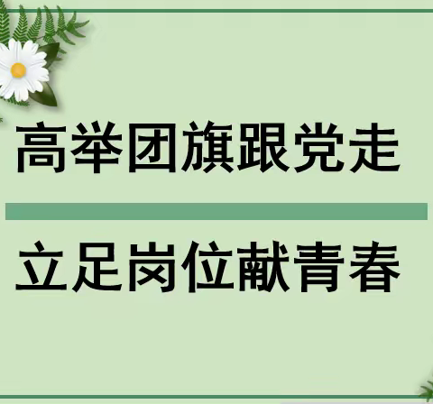 高举团旗跟党走 立足岗位献青春