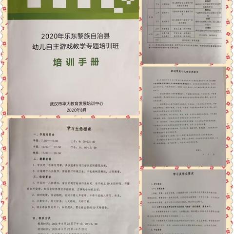 快乐游戏   绽放童真——2020年海南省乐东县幼儿自主游戏教学专题培训班系列报道（一）