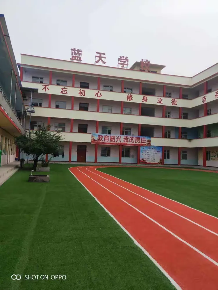 蓝天学校举行2020年“迎接少代会 争做好队员”新队员入队仪式
