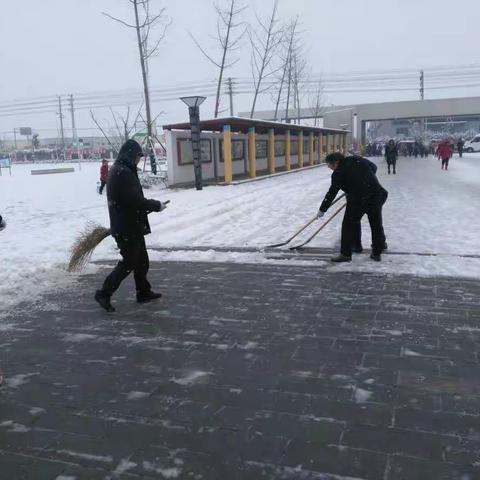 古楚分校开启扫雪模式