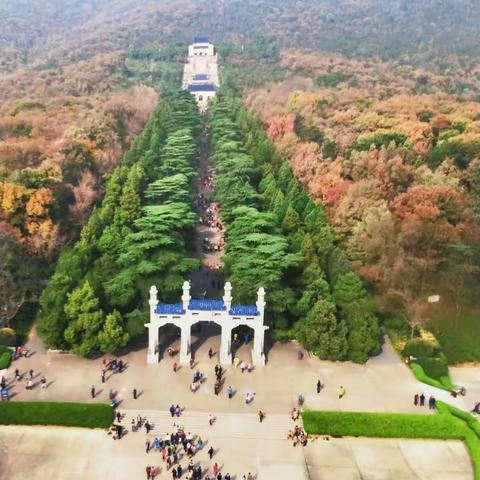 宁陵英才雨游中山陵