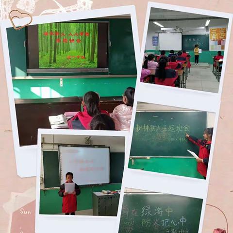 店上镇中心学校“小手拉大手，共筑防火网，保护绿色家园”主题教育实践活动纪实