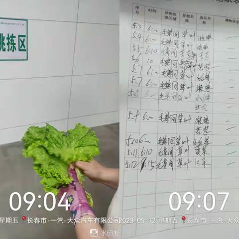 二焊餐厅异物挑拣5.12