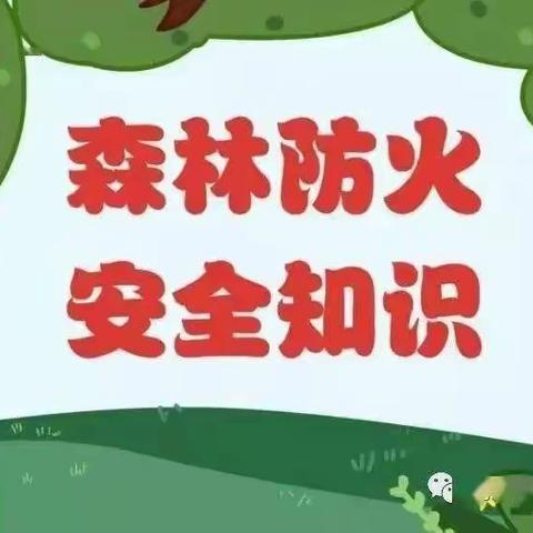 森林防火，从我做起 ——文昌街道朱庄幼儿园森林防火安全教育