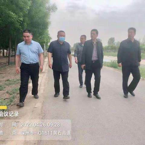 深州市河长办主任刘彬副市长巡查石津总干渠