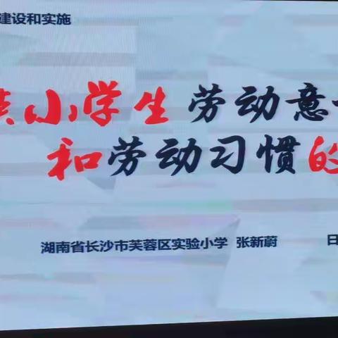 劳动创造美好—广西2022年“国培计划”南宁市统筹项目——小学骨干教师劳动教育能力提升培训之四