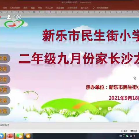 民生街小学二年级四班9月份家长沙龙～～孩子良好习惯的培养